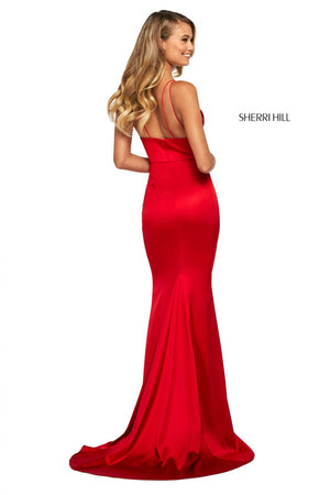 Sherri Hill 53388 dress images in these colors: Black, Berry, Blush, Navy, Red, Ruby, Royal, Emerald, Teal, Rose.