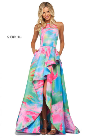 Sherri Hill 53871 dress images in these colors: Multi..