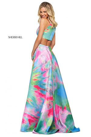 Sherri Hill 53871 dress images in these colors: Multi..