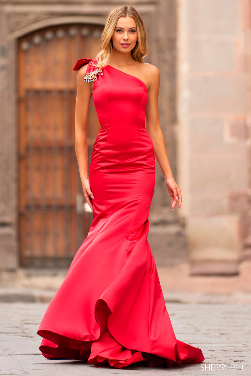 sherri hill mermaid prom dresses Sherri Hill 55380 Prom Dress - Red