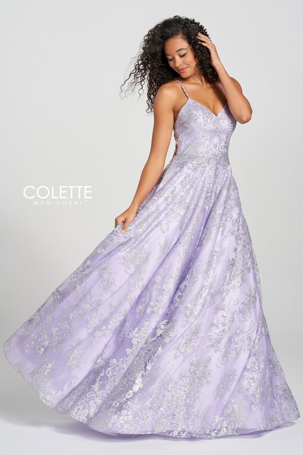 Colette CL12201 Violet Silver prom dresses.  Violet Silver prom dresses image by Colette.
