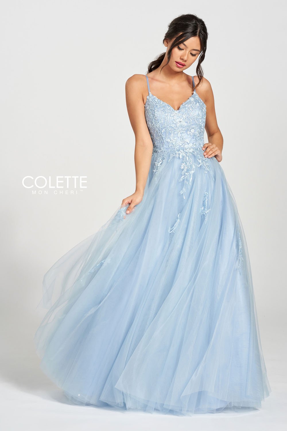 Colette CL12212 Misty Blue prom dresses.  Misty Blue prom dresses image by Colette.