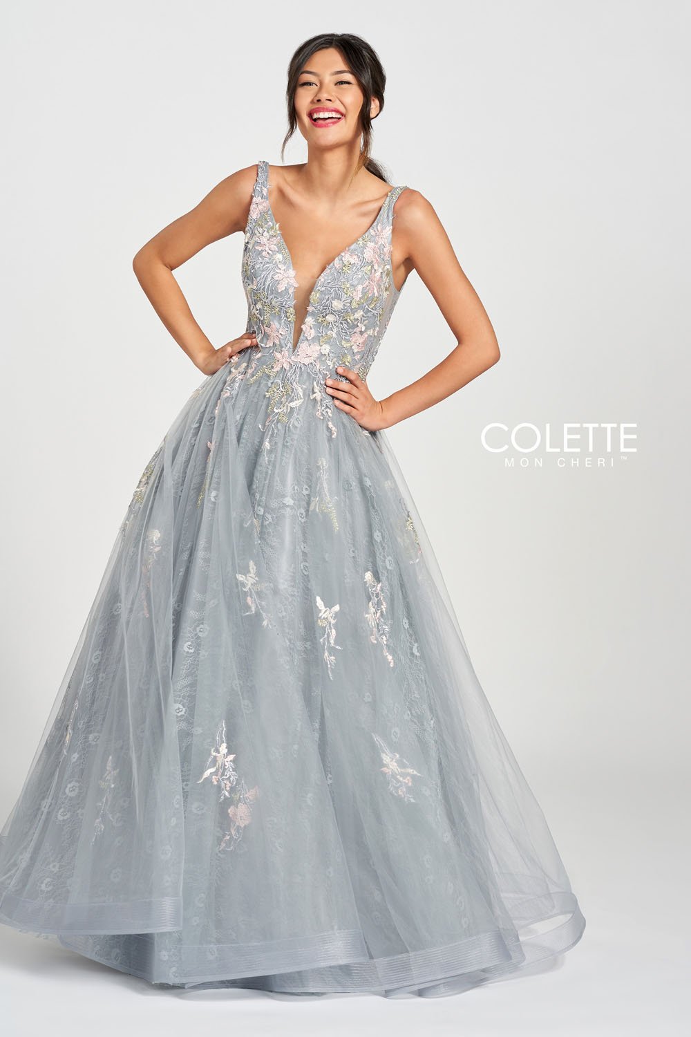 Colette CL12213 Platinum Multi prom dresses.  Platinum Multi prom dresses image by Colette.