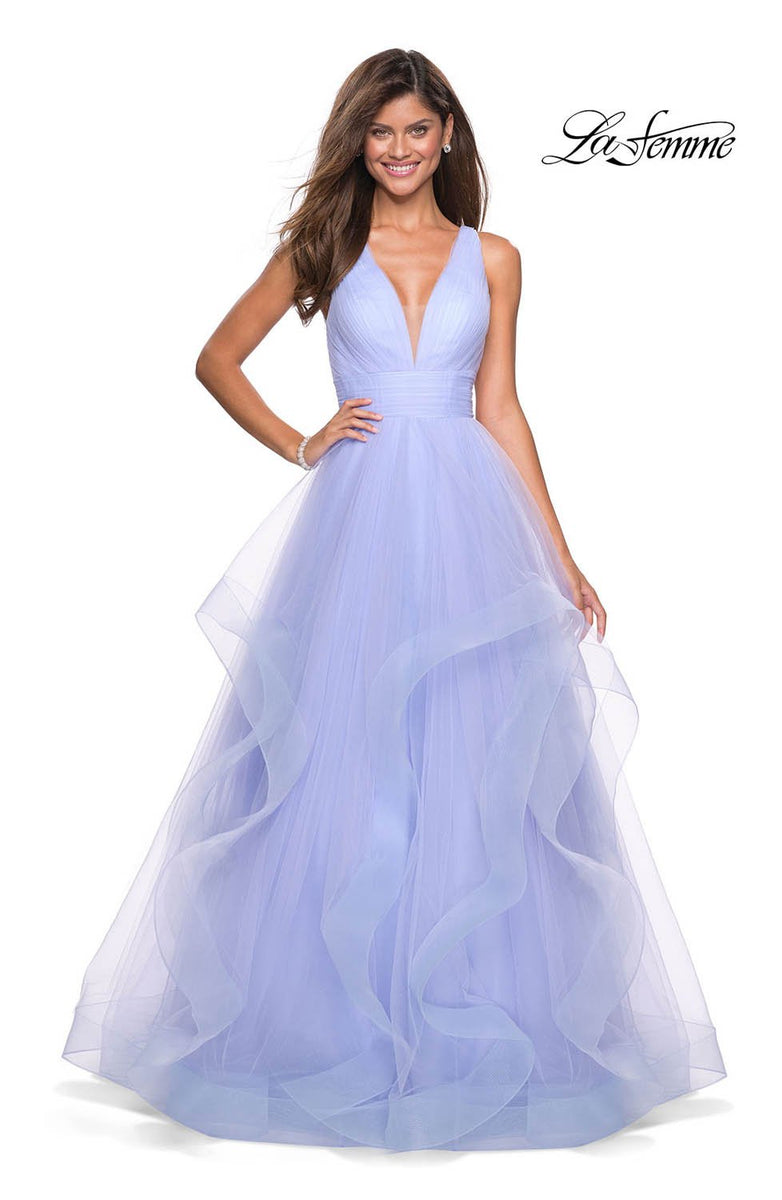 La Femme 27628 Dress - Formal Approach - La Femme Prom Dresses Aquamarine / 6
