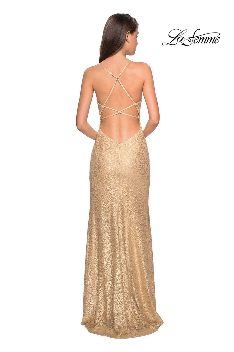 la femme gold prom dress La Femme 27725 Dress