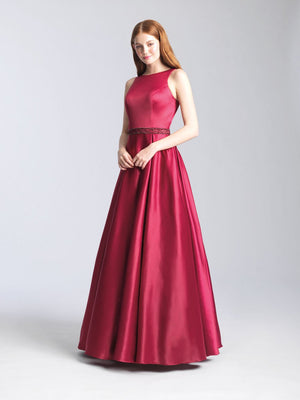 Madison James 20-305 dress images in these colors: Navy, Burgundy, Purple.