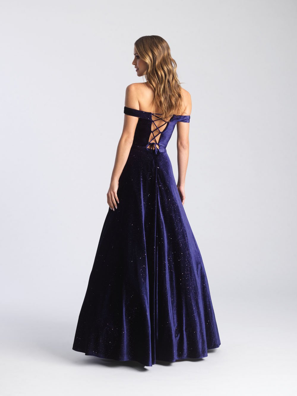 Madison James 20-338 dress images in these colors: Black, Navy, Mauve.