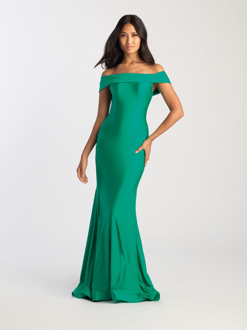 Madison James 20-397 dress images in these colors: Green, Blue, Canary.