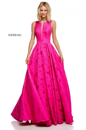 Sherri Hill 51703 dress images in these colors: Lilac, Light Blue, Ivory, Black, Fuchsia, Royal, Green, Red.