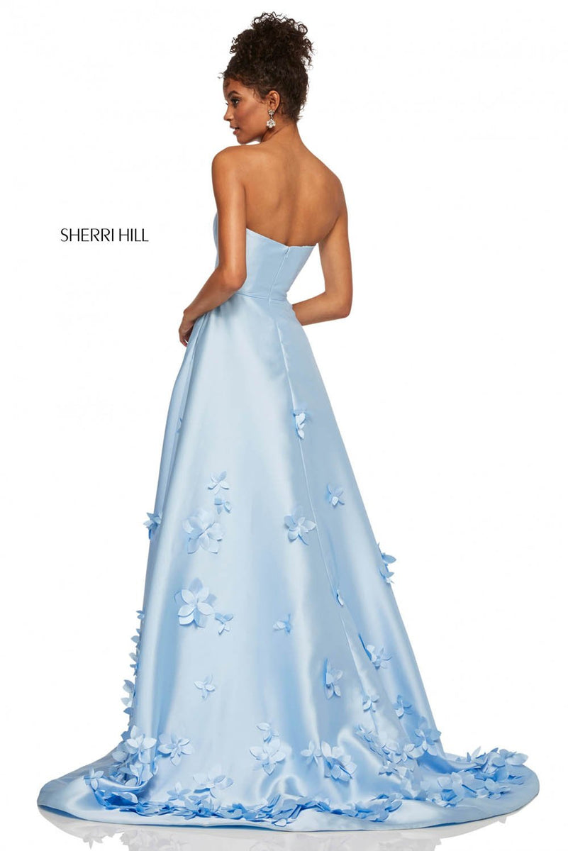 sherri hill floral embroidered dress Women's Lexi Short Sleeve Fit & Flare Midi Dress | Blue