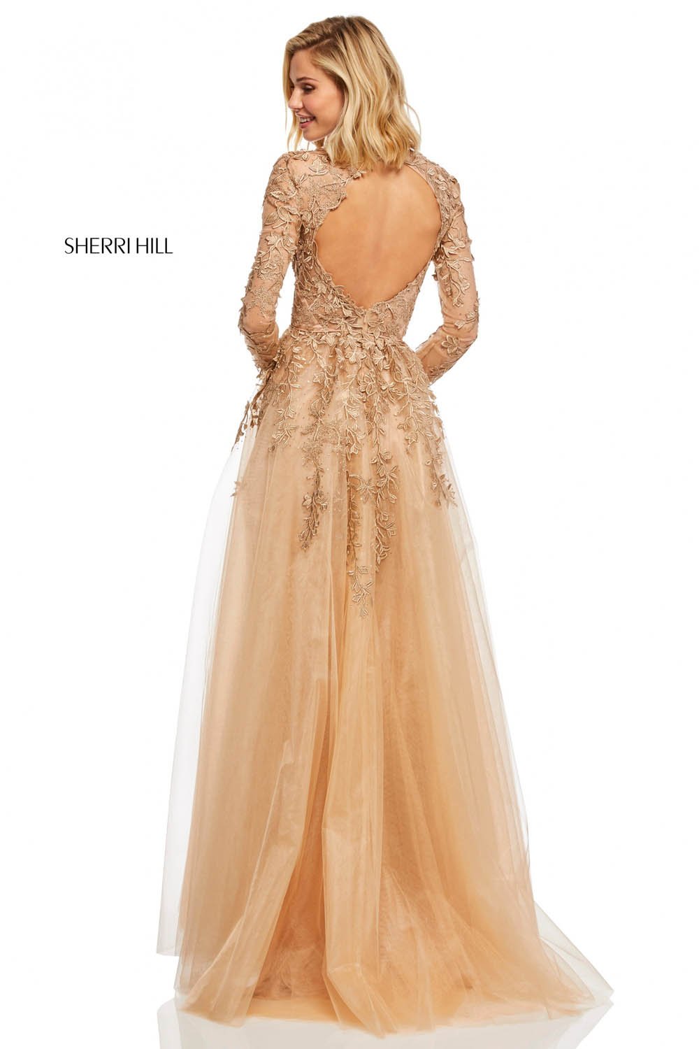 Sherri Hill 52746 dress images in these colors: Red, Ivory, Gold, Light Blue, Black.