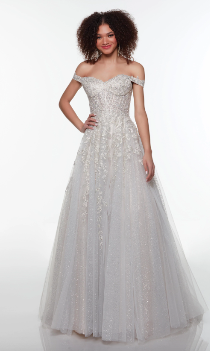 Shimmering Champagne Gowns by Alyce Paris