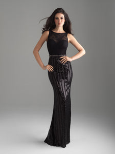 Madison James' Classic Black Gowns