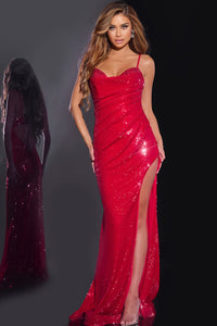 Jovani Style 42379 prom dress images.  Jovani 42379 colors are: Wine, Royal, Ivory, Black.
