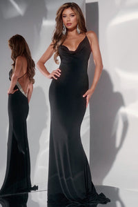 Jovani Style 42438 prom dress images.  Jovani 42438 colors are: Black, Red, Royal.