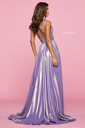 Sherri Hill 53304 Prom Dress - Coral-Gold | NewYorkDress Sherri Hill 53304 Prom Dress - Coral-Gold | NewYorkDress