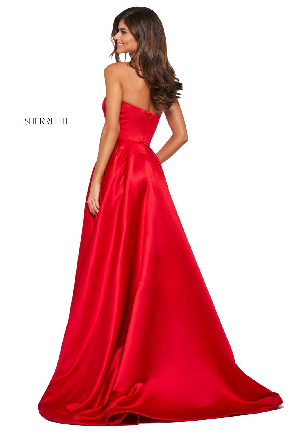 Sherri Hill 53307 dress images in these colors: Emerald, Royal, Black, Red, Light Blue, Ivory, Lilac, Candy Pink, Navy, Coral, Aqua, Rose, Yellow.