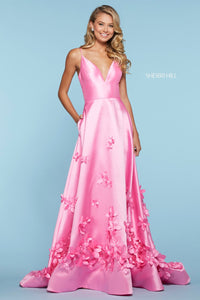 Sherri Hill 53337 dress images in these colors: Lilac, Light Blue, Candy Pink, Yellow, Ivory, Red.
