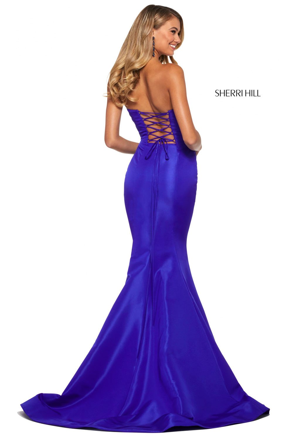Sherri Hill 53341 dress images in these colors: Yellow, Light Blue, Emerald, Black, Lilac, Red, Candy Pink, Royal, Coral, Navy, Fuchsia.