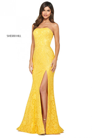 Sherri Hill 53358 dress images in these colors: Ivory, Red, Peacock, Yellow, Black, Royal, Navy, Coral, Teal, Dark Red, Pink, Blush, Light Yellow, Aqua, Jade, Bright Pink.
