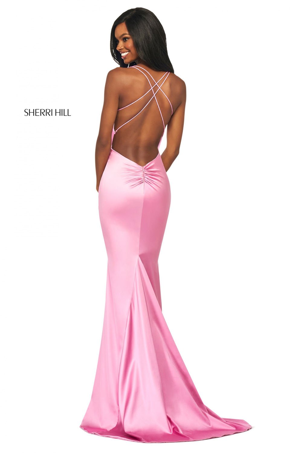Sherri Hill 53390 dress images in these colors: Red, Emerald, Ruby, Royal, Teal, Blush, Berry, Black, Navy, Rose.
