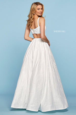 Sherri Hill 53462 dress images in these colors: Ivory, Red.