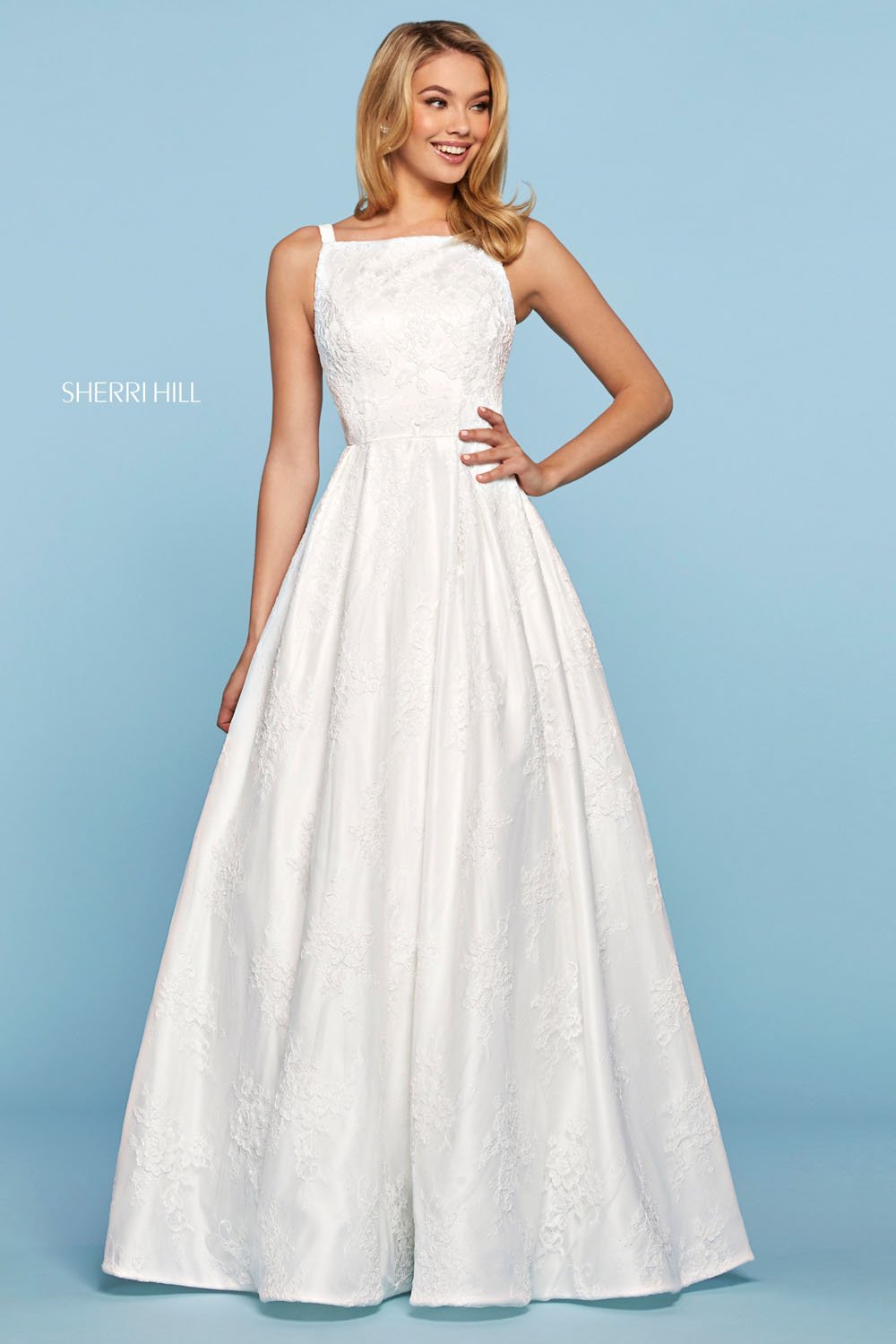 Sherri Hill 53462 dress images in these colors: Ivory, Red.