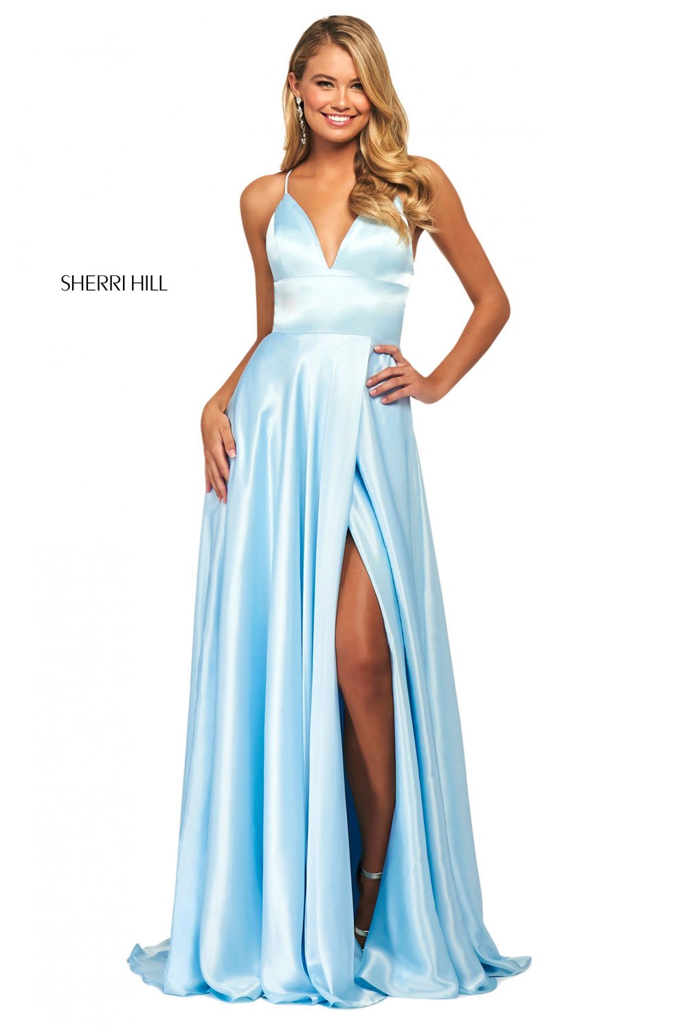 Sherri Hill 53498 dress images in these colors: Emerald, Ruby, Black, Royal, Red, Navy, Mocha, Lilac, Gold, Light Blue, Ivory, Rose, Yellow, Aqua, Coral, Wine, Turquoise, Candy Pink.