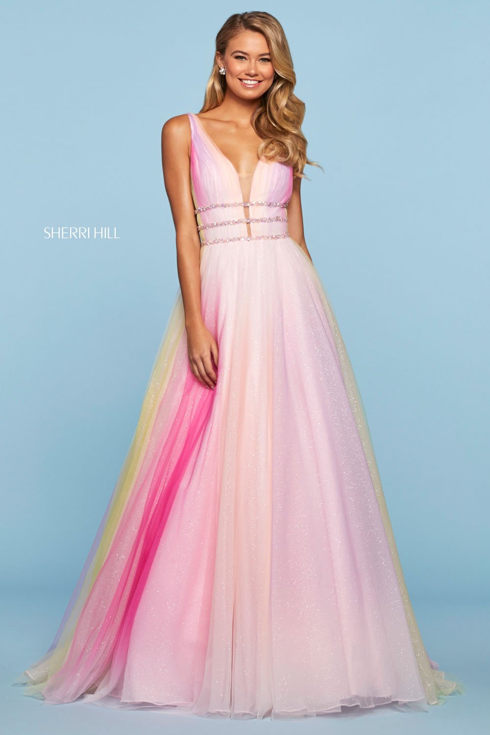 Sherri Hill 53535 dress images in these colors: Multi..