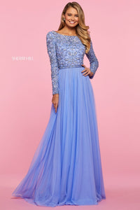 Sherri Hill 53560 dress images in these colors: Periwinkle.