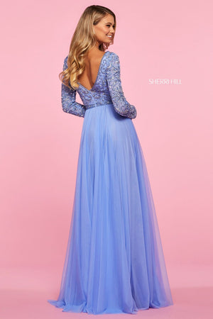 Sherri Hill 53560 dress images in these colors: Periwinkle.