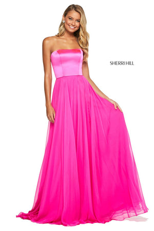 Sherri Hill 53574 dress images in these colors: Red, Royal, Coral, Light Blue, Hot Pink, Yellow, Navy, Emerald, Periwinkle, Candy Pink, Bright Pink, Aqua.