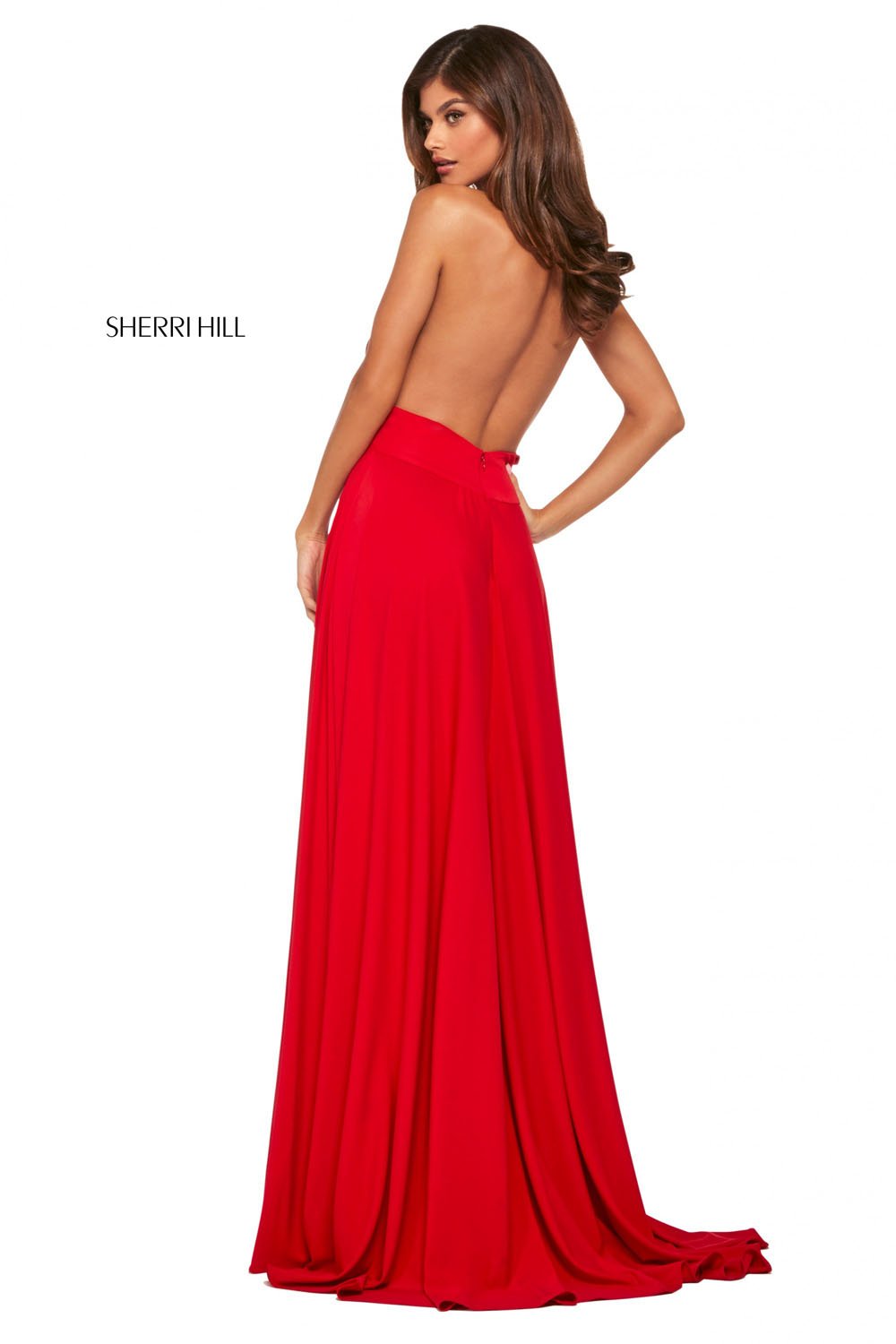 Sherri Hill 53577 dress images in these colors: Aqua, Ivory, Navy, Red, Coral, Blush, Black, Royal.