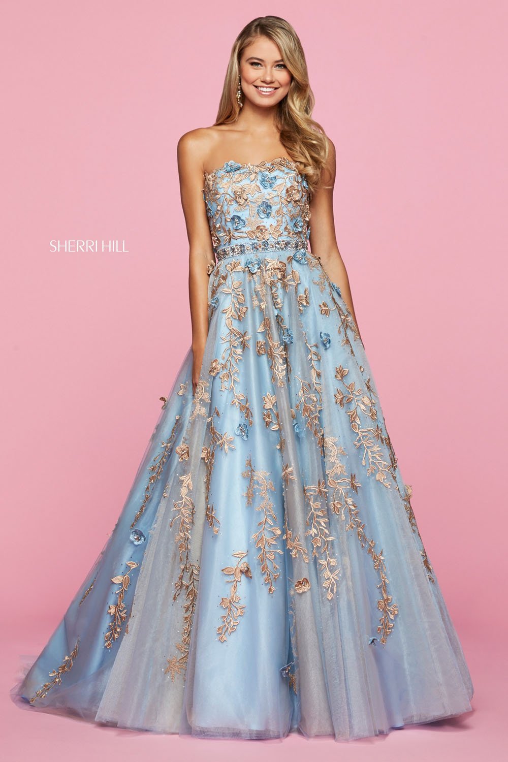 Sherri Hill 53589 | Sherri Hill Prom Dresses 18 / Blush Gold Sherri Hill 53589 | Sherri Hill Prom Dresses 18 / Blush Gold
