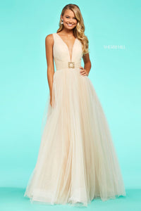 Sherri Hill 53590 dress images in these colors: Champagne.