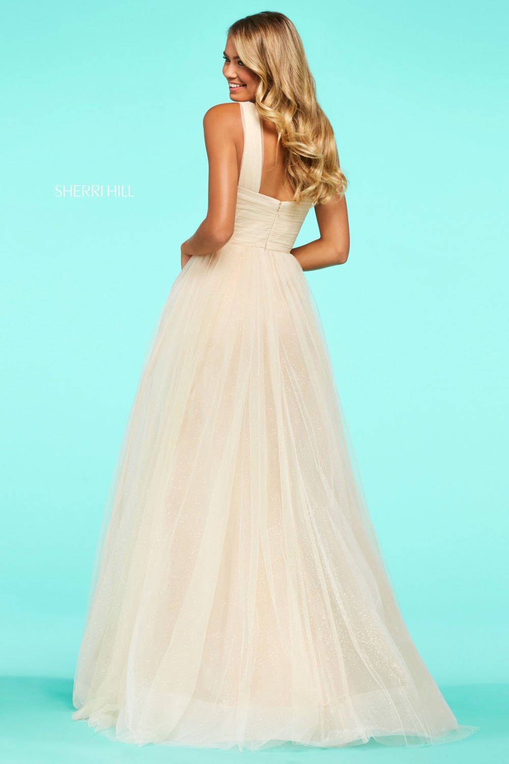 Sherri Hill 53590 dress images in these colors: Champagne.
