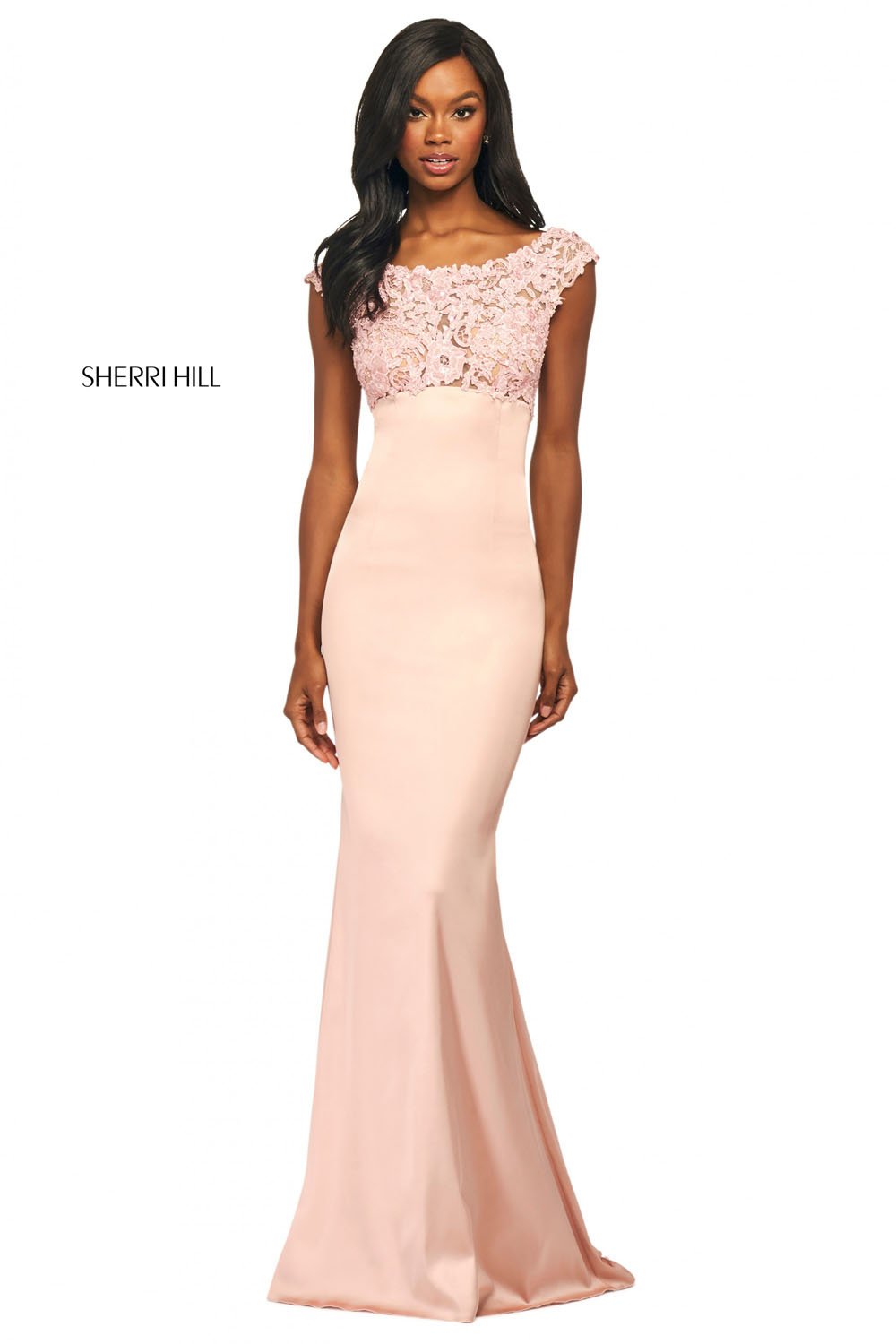 Sherri Hill 53605 dress images in these colors: Navy, Ruby, Blush, Black, Red, Royal, Rose.