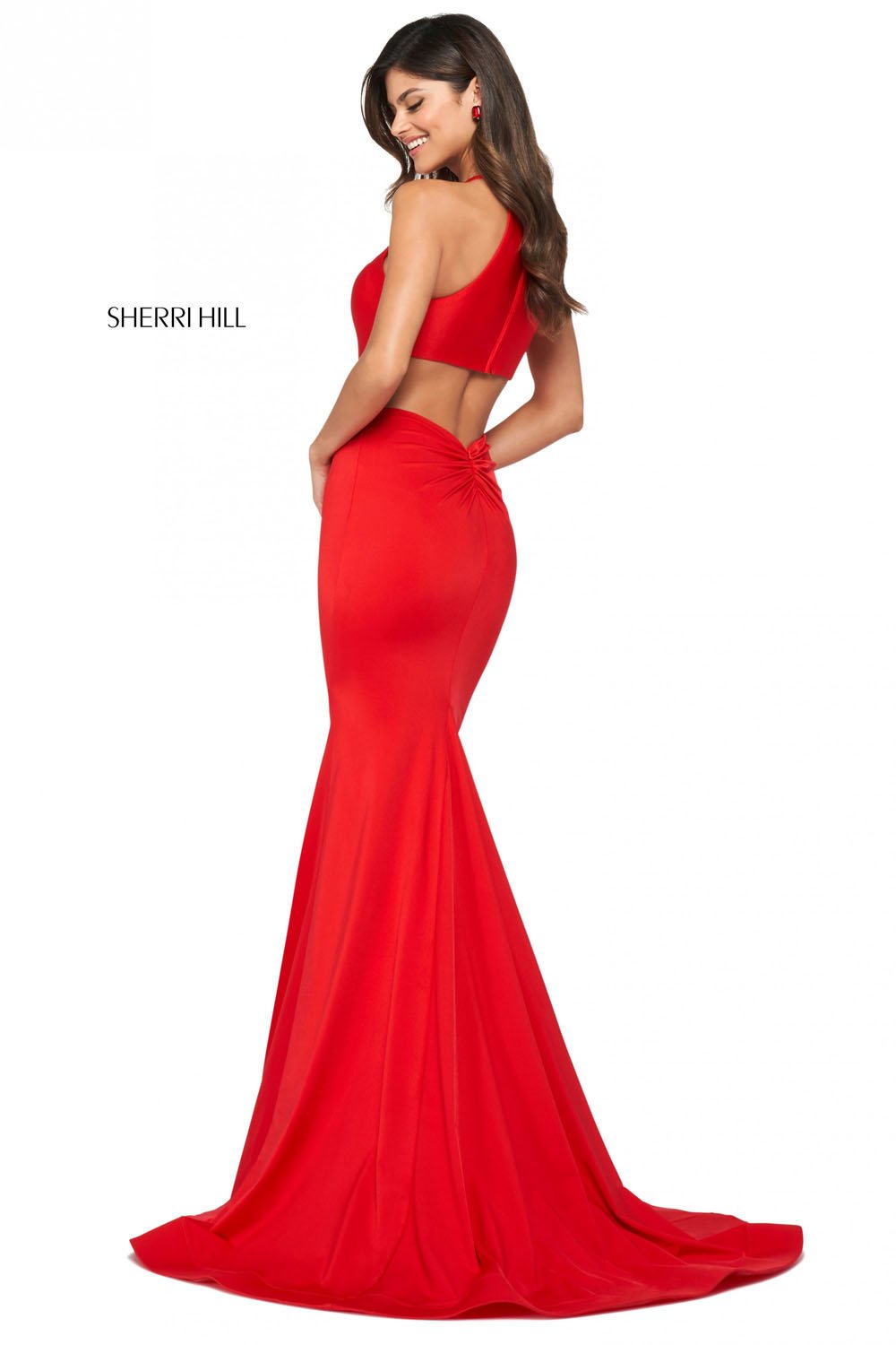 Sherri Hill 53663 dress images in these colors: Black, Red, Dark Coral, Royal, Turquoise, Blush, Light Blue, Yellow, Emerald, Ruby, Coral, Navy, Fuchsia, Dark Periwinkle.