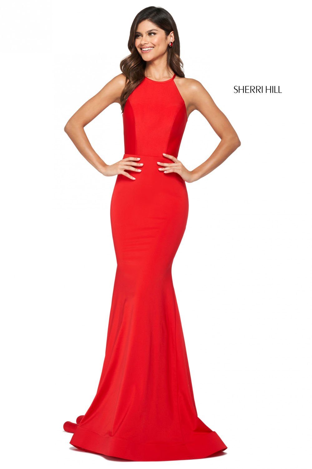 Sherri Hill 53663 dress images in these colors: Black, Red, Dark Coral, Royal, Turquoise, Blush, Light Blue, Yellow, Emerald, Ruby, Coral, Navy, Fuchsia, Dark Periwinkle.