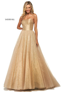 Sherri Hill 53747 dress images in these colors: Gold.