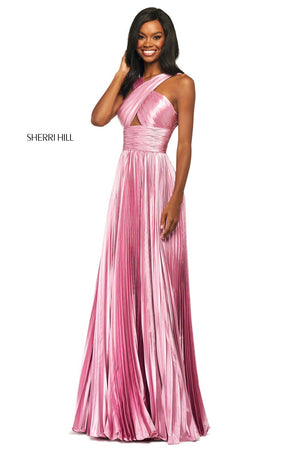 Sherri Hill 53762 dress images in these colors: Black, Emerald, Red, Rose, Ivory, Royal.
