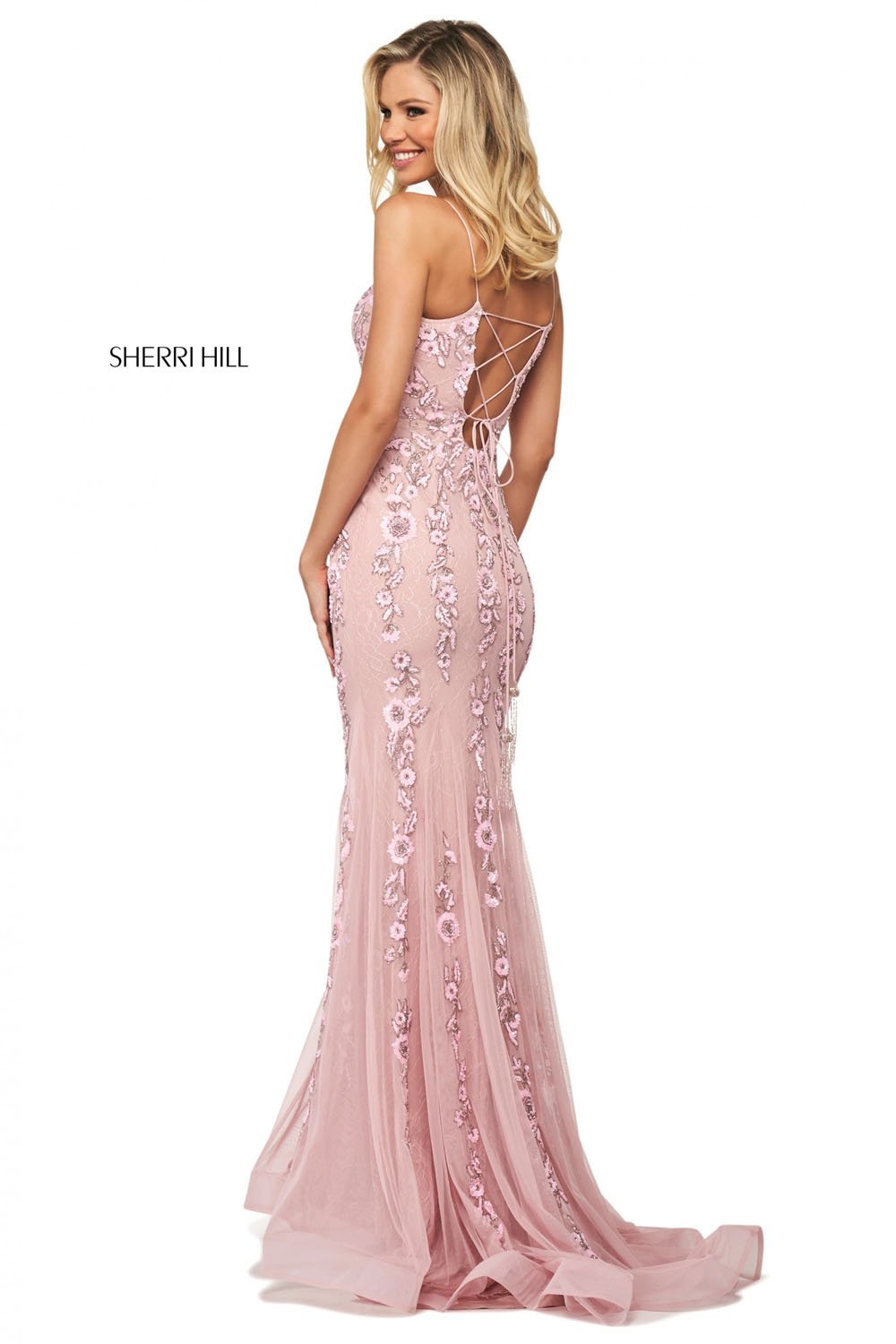Sherri Hill 53780 dress images in these colors: Light Pink.