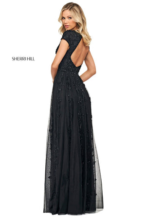 Sherri Hill 53815 dress images in these colors: Black.