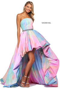 Sherri Hill 53821 dress images in these colors: Multi Print.