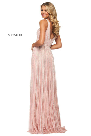 Sherri Hill 53867 dress images in these colors: Blush.