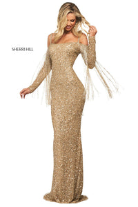 Sherri Hill 53876 dress images in these colors: Gold.