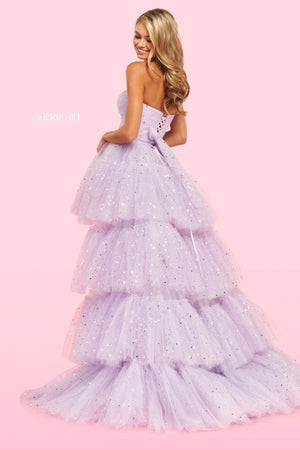 Sherri Hill 54222 dress images in these colors: Lilac, Black, Blush, Light Blue.