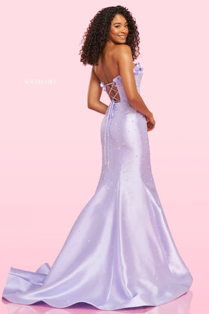 Sherri Hill 54246 dress images in these colors: Light Blue, Pink, Yellow, Ivory, Lilac.