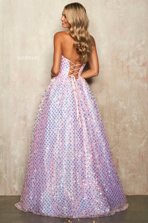 Sherri Hill 54279 dress images in these colors: Pink.