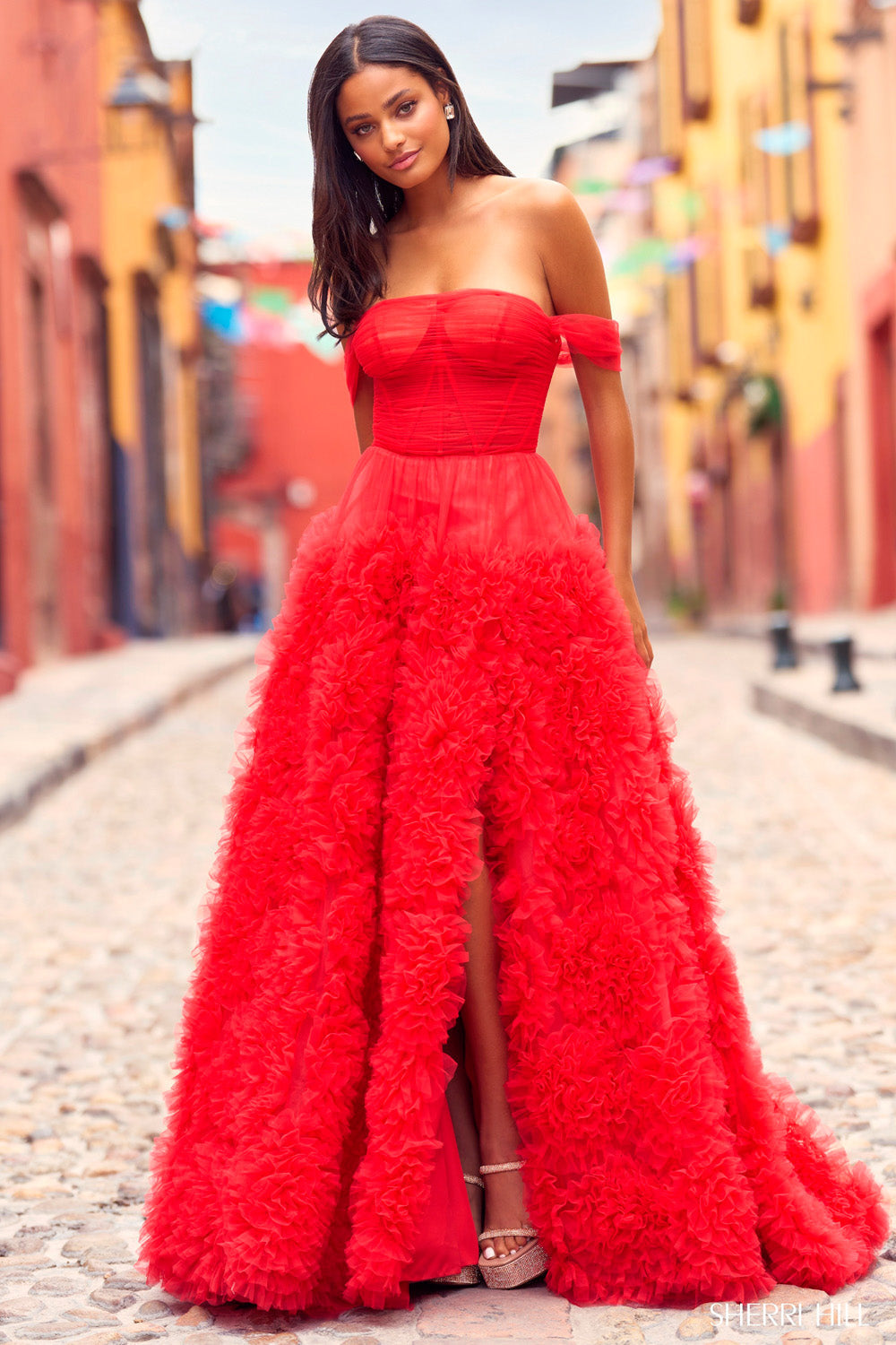 sherri hill red prom dress Sherri Hill 55324 6 / Light Blue